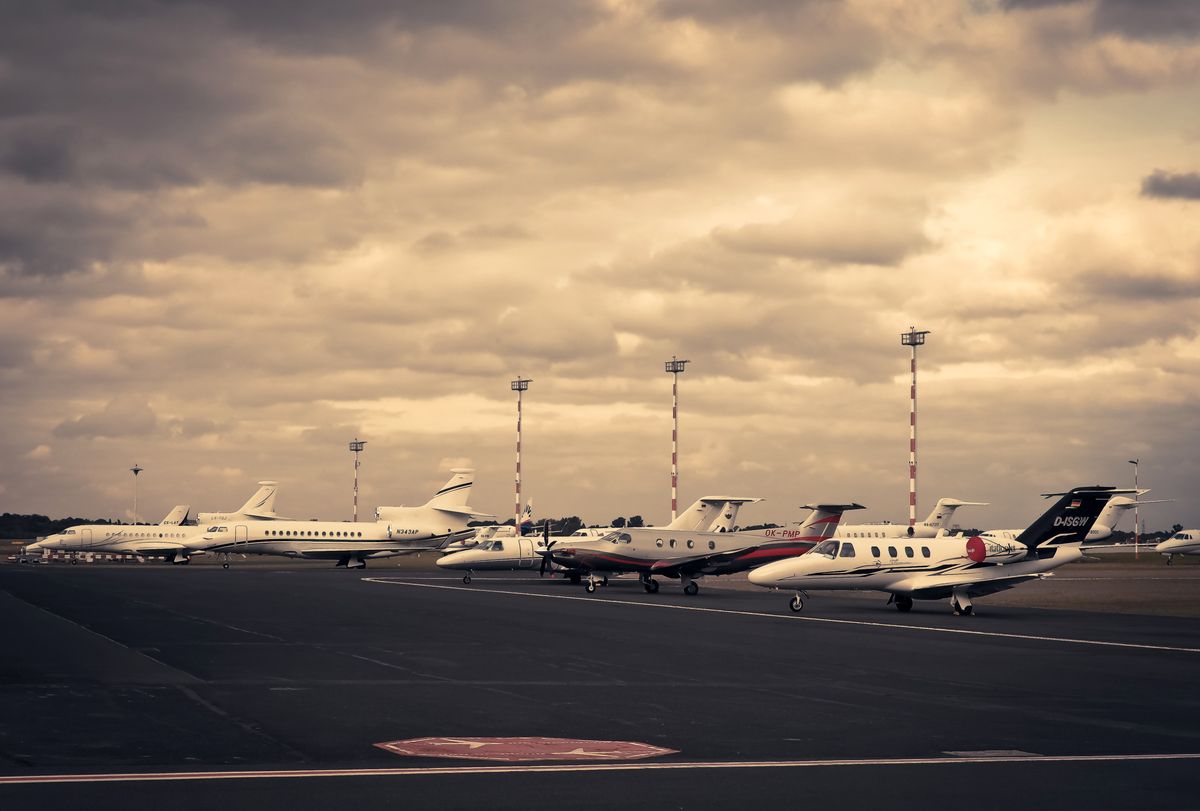 Aircraft on the tarmac